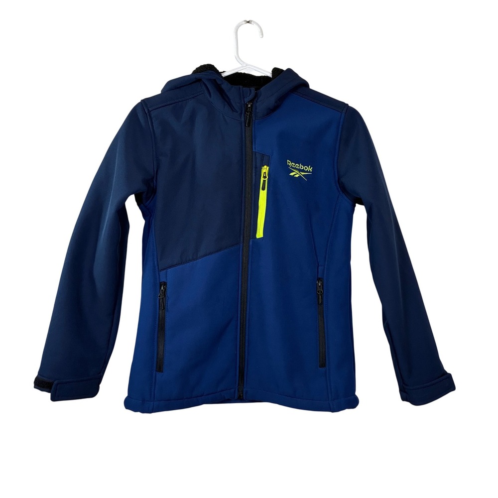 Reebok Windbreaker Youth 10/12 fleece lined jacket with hood